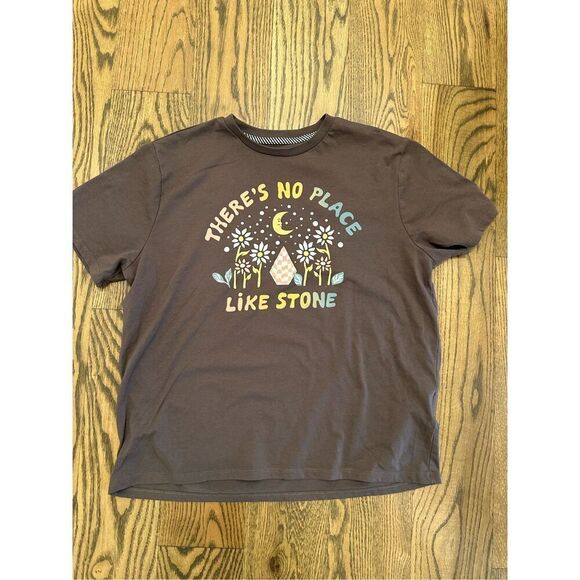 Volcom Stone Brown There’s No Place Like Stone Short Sleeve Comfy Tee Size XL 14 - Picture 3 of 5